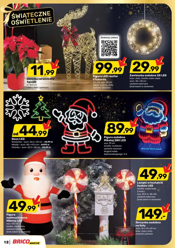 Bricomarche - gazetka promocyjna Gazetka od środy 19.11 do środy 24.12 - strona 12