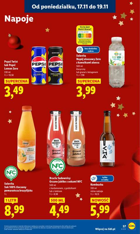 Lidl - gazetka promocyjna Oferta od poniedziałku od poniedziałku 17.11 do środy 19.11 - strona 59