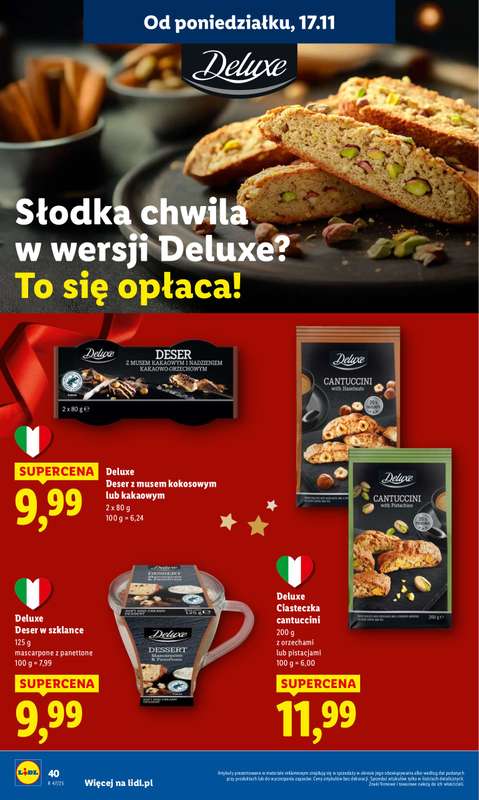 Lidl - gazetka promocyjna Oferta od poniedziałku od poniedziałku 17.11 do środy 19.11 - strona 42
