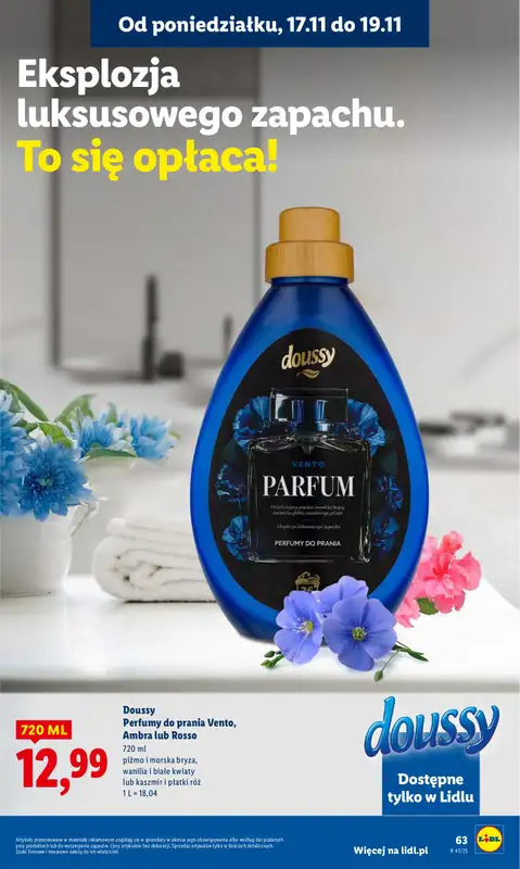 Lidl - gazetka promocyjna Oferta od poniedziałku od poniedziałku 17.11 do środy 19.11 - strona 65