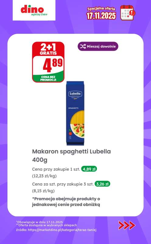 Dino - gazetka promocyjna Specjalna oferta na 17.11.2025 - promocje spoza gazetki od poniedziałku 17.11 do poniedziałku 17.11 - strona 6