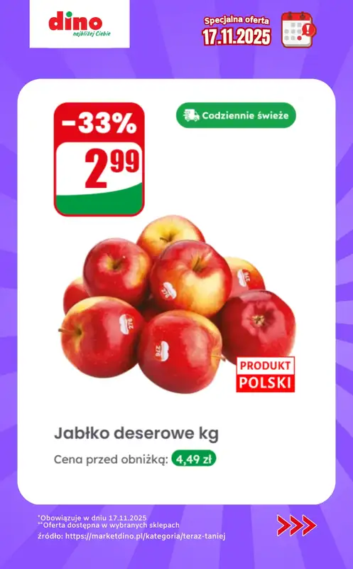 Dino - gazetka promocyjna Specjalna oferta na 17.11.2025 - promocje spoza gazetki od poniedziałku 17.11 do poniedziałku 17.11 - strona 2