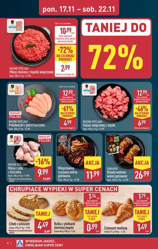 Aldi - gazetka promocyjna Pełny katalog! od poniedziałku 17.11 do soboty 22.11 - strona 8
