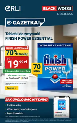 Erli - gazetka promocyjna Black Weeks – najtaniej dla Twojego domu! od poniedziałku 17.11 do niedzieli 23.11