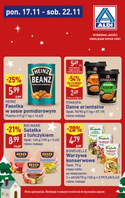 Aldi - gazetka promocyjna Super ceny w Aldi! od poniedziałku 17.11 do soboty 22.11