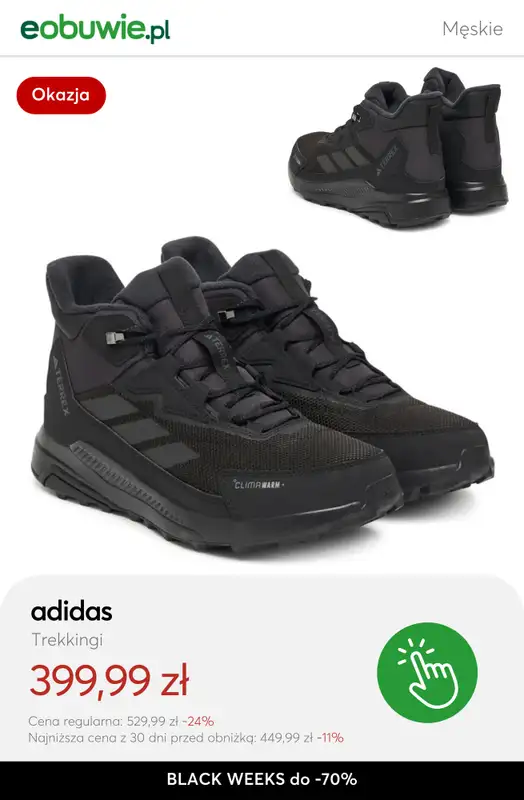 eobuwie.pl - gazetka promocyjna Do -70% obuwie męskie od poniedziałku 17.11 do czwartku 27.11 - strona 10