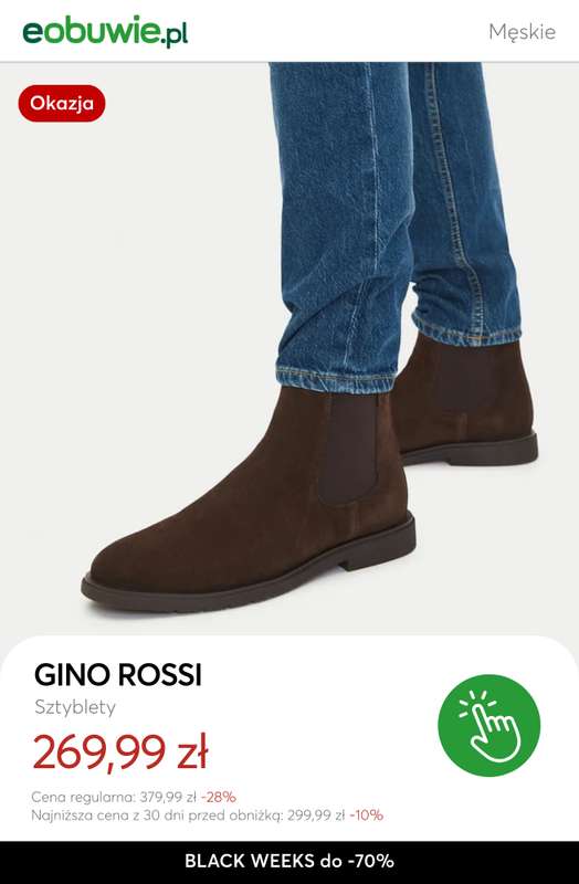 eobuwie.pl - gazetka promocyjna Do -70% obuwie męskie od poniedziałku 17.11 do czwartku 27.11 - strona 3