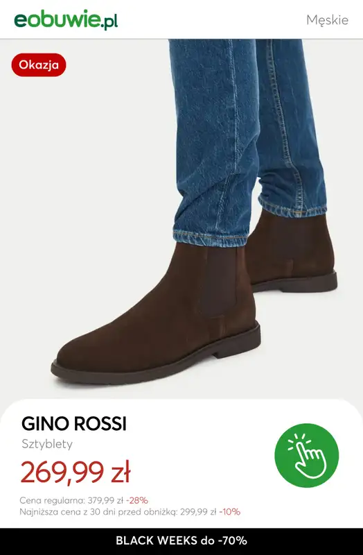 eobuwie.pl - gazetka promocyjna Do -70% obuwie męskie od poniedziałku 17.11 do czwartku 27.11 - strona 3