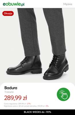 eobuwie.pl - gazetka promocyjna Do -70% obuwie męskie od poniedziałku 17.11 do czwartku 27.11 - strona 4