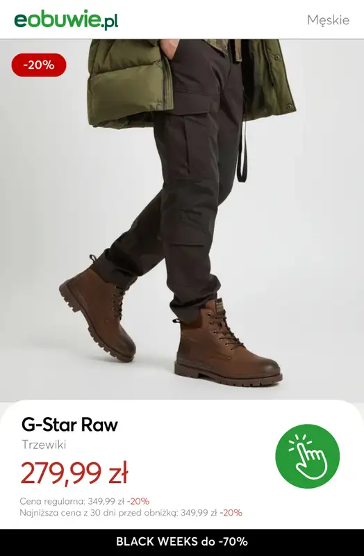 eobuwie.pl - gazetka promocyjna Do -70% obuwie męskie od poniedziałku 17.11 do czwartku 27.11 - strona 2