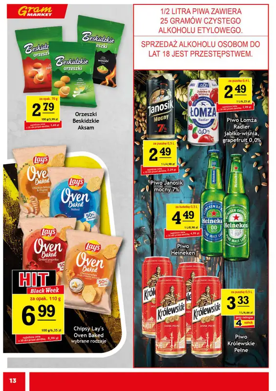 Gram Market - gazetka promocyjna Gazetka od środy 19.11 do wtorku 25.11 - strona 13