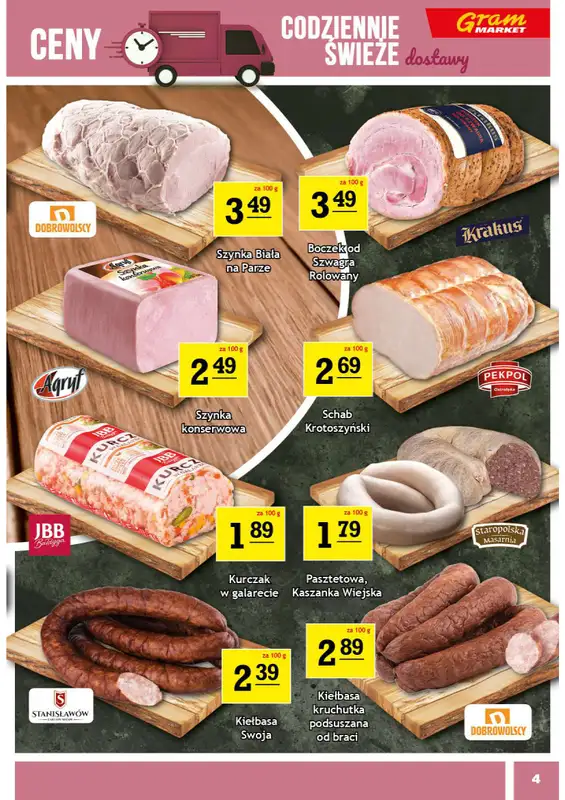 Gram Market - gazetka promocyjna Gazetka od środy 19.11 do wtorku 25.11 - strona 4