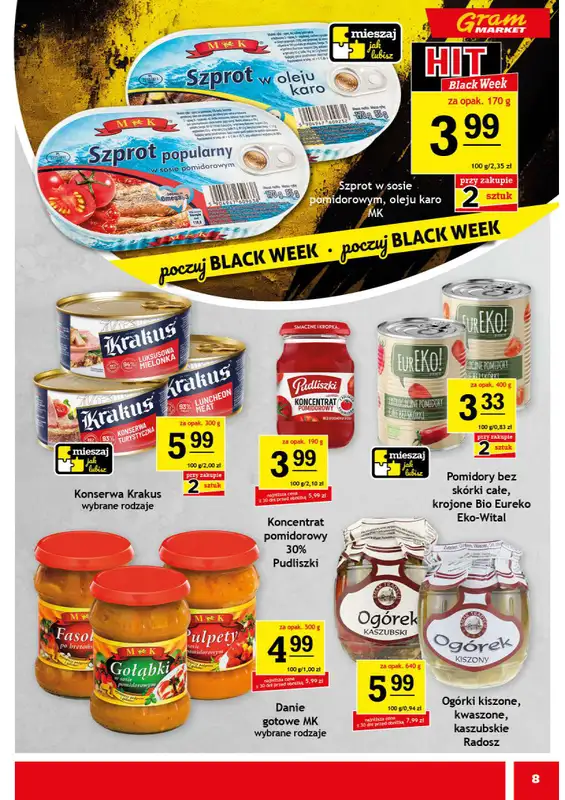 Gram Market - gazetka promocyjna Gazetka od środy 19.11 do wtorku 25.11 - strona 8