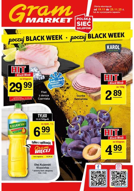 Gram Market - gazetka promocyjna Gazetka od środy 19.11 do wtorku 25.11