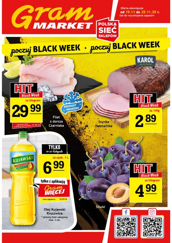 Gram Market - gazetka promocyjna Gazetka od środy 19.11 do wtorku 25.11