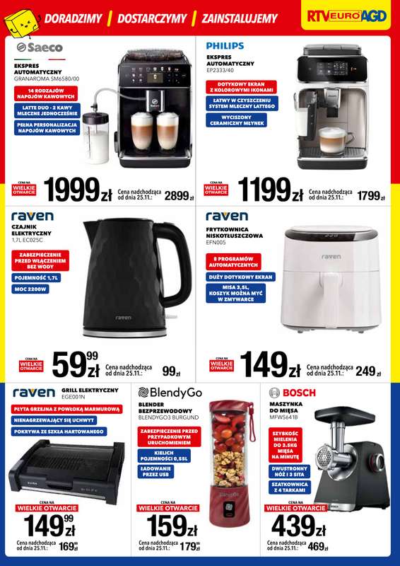 RTV EURO AGD - gazetka promocyjna WIELKIE OTWARCIE - KOŃSKIE od piątku 21.11 do poniedziałku 24.11 - strona 5