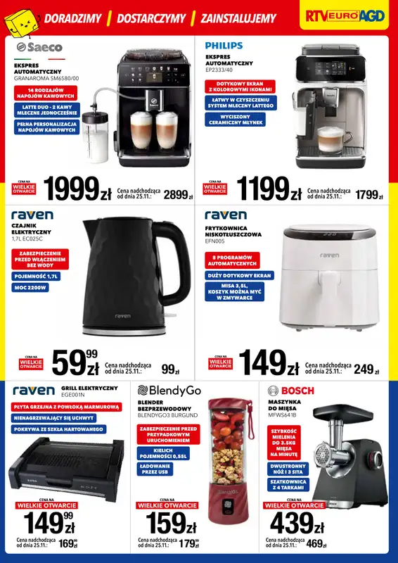 RTV EURO AGD - gazetka promocyjna WIELKIE OTWARCIE - KOŃSKIE od piątku 21.11 do poniedziałku 24.11 - strona 5