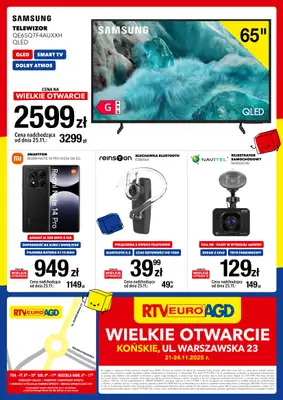 RTV EURO AGD - gazetka promocyjna WIELKIE OTWARCIE - KOŃSKIE od piątku 21.11 do poniedziałku 24.11 - strona 8