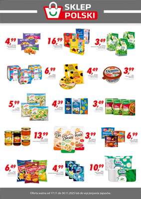 Sklep Polski - gazetka promocyjna Plakat promocyjny od poniedziałku 17.11 do niedzieli 30.11