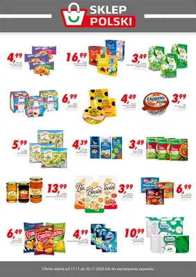 Sklep Polski - gazetka promocyjna Plakat promocyjny od poniedziałku 17.11 do niedzieli 30.11