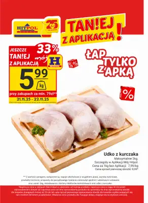 Hitpol - gazetka promocyjna Taniej z Aplikacją! od piątku 21.11 do soboty 22.11