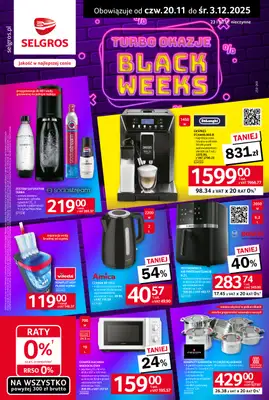 Selgros - gazetka promocyjna Katalog Black Week od czwartku 20.11 do środy 03.12