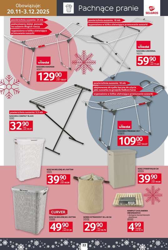 Selgros - gazetka promocyjna Katalog Home&Deco od czwartku 20.11 do środy 03.12 - strona 22