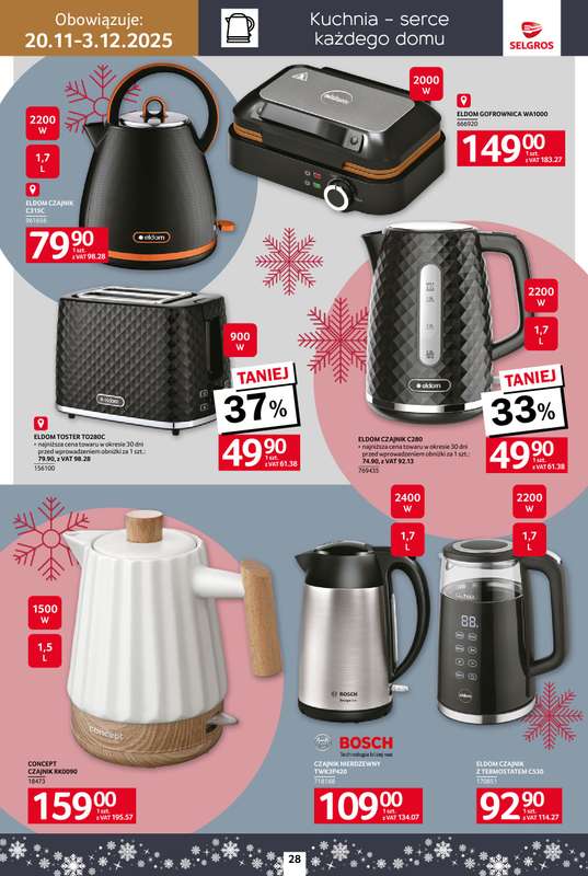 Selgros - gazetka promocyjna Katalog Home&Deco od czwartku 20.11 do środy 03.12 - strona 28