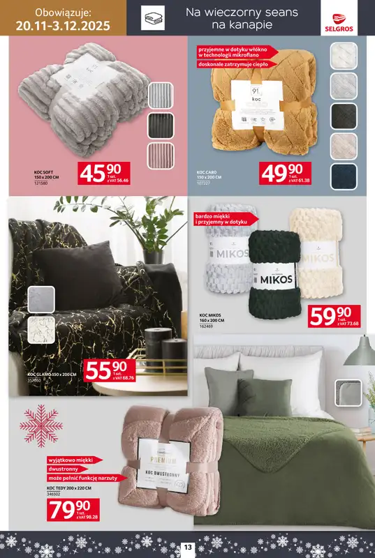 Selgros - gazetka promocyjna Katalog Home&Deco od czwartku 20.11 do środy 03.12 - strona 13