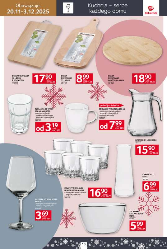 Selgros - gazetka promocyjna Katalog Home&Deco od czwartku 20.11 do środy 03.12 - strona 18
