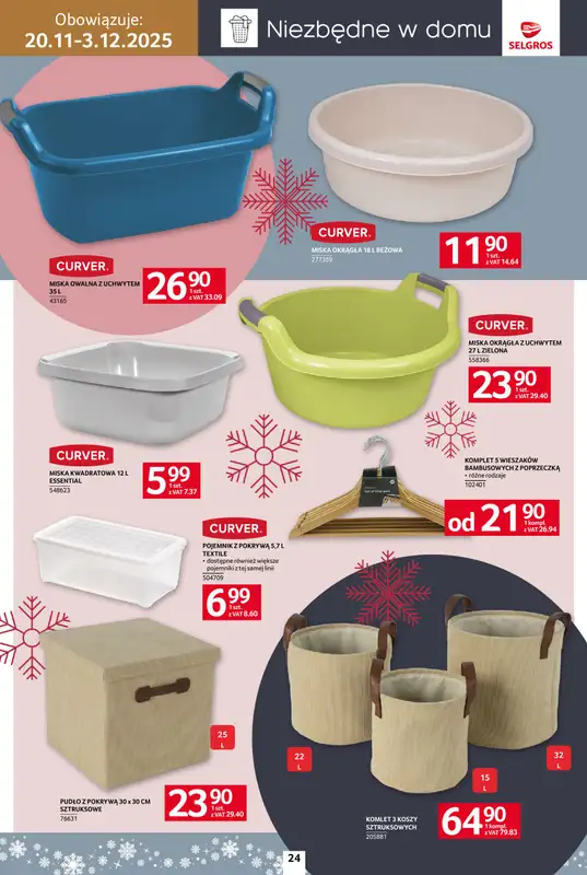 Selgros - gazetka promocyjna Katalog Home&Deco od czwartku 20.11 do środy 03.12 - strona 24