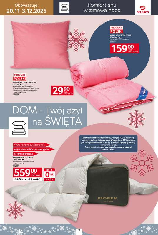 Selgros - gazetka promocyjna Katalog Home&Deco od czwartku 20.11 do środy 03.12 - strona 3