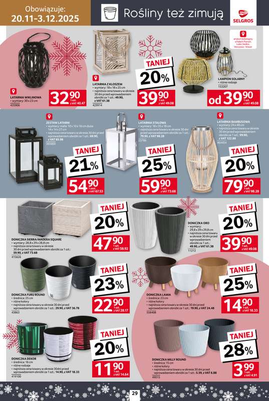 Selgros - gazetka promocyjna Katalog Home&Deco od czwartku 20.11 do środy 03.12 - strona 29