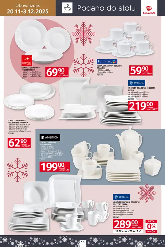 Selgros - gazetka promocyjna Katalog Home&Deco od czwartku 20.11 do środy 03.12 - strona 15