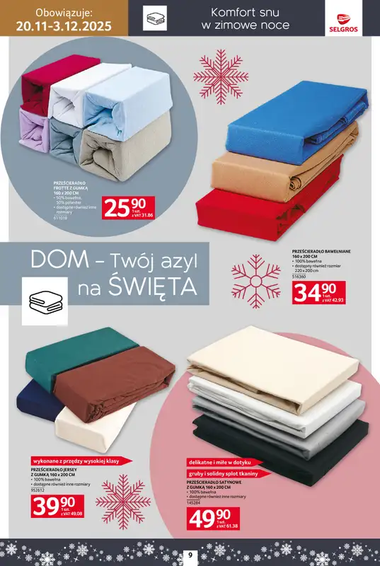 Selgros - gazetka promocyjna Katalog Home&Deco od czwartku 20.11 do środy 03.12 - strona 9