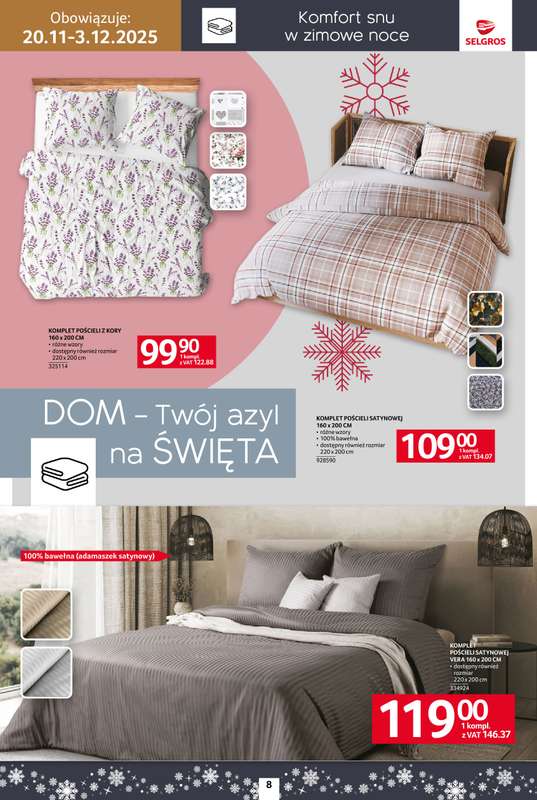Selgros - gazetka promocyjna Katalog Home&Deco od czwartku 20.11 do środy 03.12 - strona 8