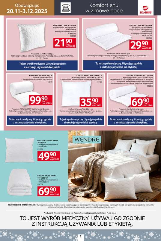 Selgros - gazetka promocyjna Katalog Home&Deco od czwartku 20.11 do środy 03.12 - strona 2