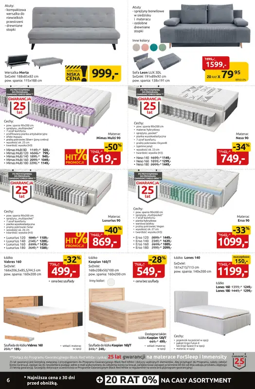 Black Red White - gazetka promocyjna Black Weeks do -60% na setki mebli i dodatków od poniedziałku 17.11 do niedzieli 30.11 - strona 6