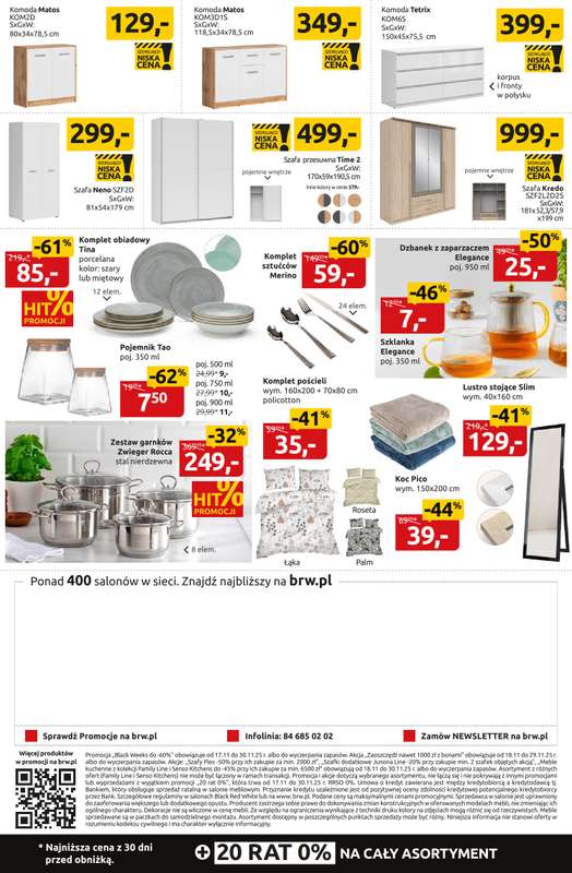 Black Red White - gazetka promocyjna Black Weeks do -60% na setki mebli i dodatków od poniedziałku 17.11 do niedzieli 30.11 - strona 8