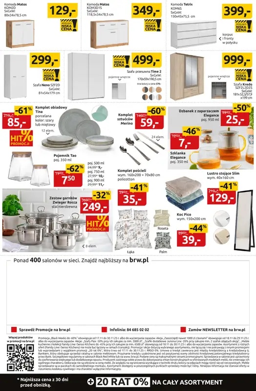 Black Red White - gazetka promocyjna Black Weeks do -60% na setki mebli i dodatków od poniedziałku 17.11 do niedzieli 30.11 - strona 8