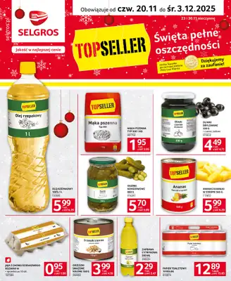 Selgros - gazetka promocyjna Katalog Topseller od czwartku 20.11 do środy 03.12