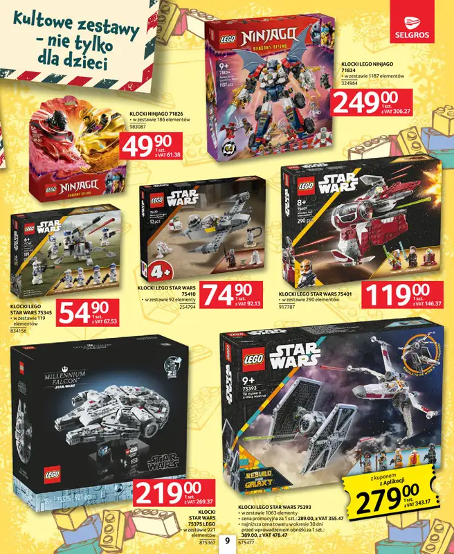 Selgros - gazetka promocyjna Katalog Zabawki od czwartku 20.11 do środy 03.12 - strona 9