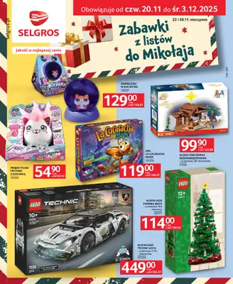 Selgros - gazetka promocyjna Katalog Zabawki od czwartku 20.11 do środy 03.12