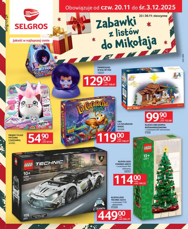 Selgros - gazetka promocyjna Katalog Zabawki od czwartku 20.11 do środy 03.12