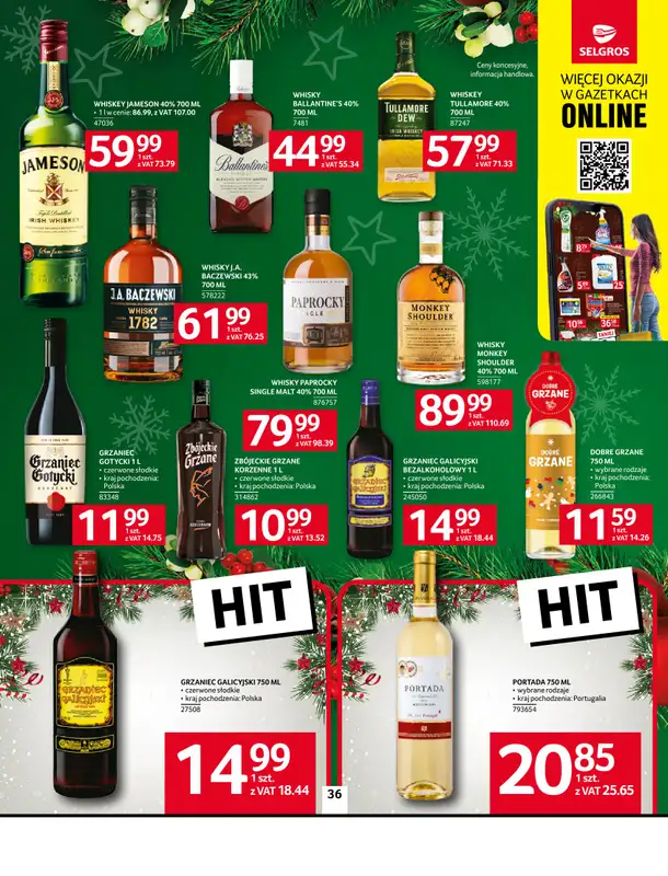 Selgros - gazetka promocyjna Oferta spożywcza od czwartku 20.11 do środy 03.12 - strona 36