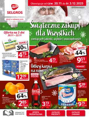 Selgros - gazetka promocyjna Oferta spożywcza od czwartku 20.11 do środy 03.12