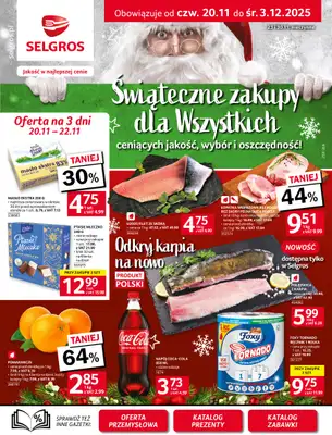 Selgros - gazetka promocyjna Oferta spożywcza od czwartku 20.11 do środy 03.12