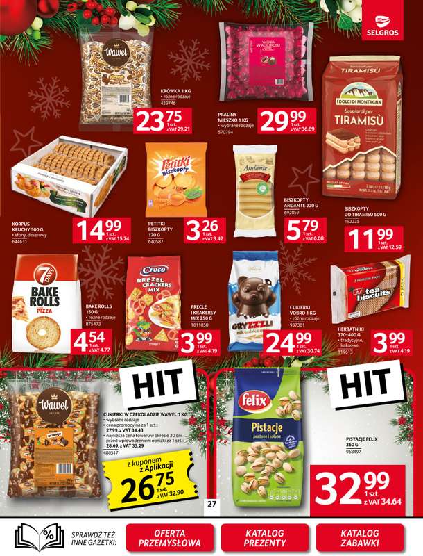 Selgros - gazetka promocyjna Oferta spożywcza od czwartku 20.11 do środy 03.12 - strona 27