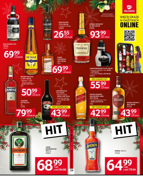 Selgros - gazetka promocyjna Oferta spożywcza od czwartku 20.11 do środy 03.12 - strona 34