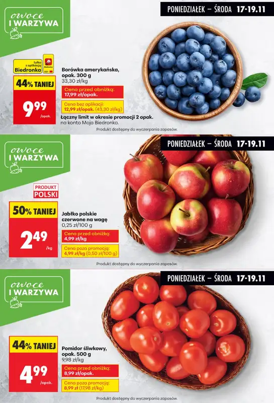 Biedronka - gazetka promocyjna Biedronkowe oszczędności   - strona 3